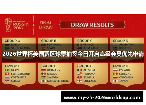 2026世界杯美国赛区球票抽签今日开启高级会员优先申请